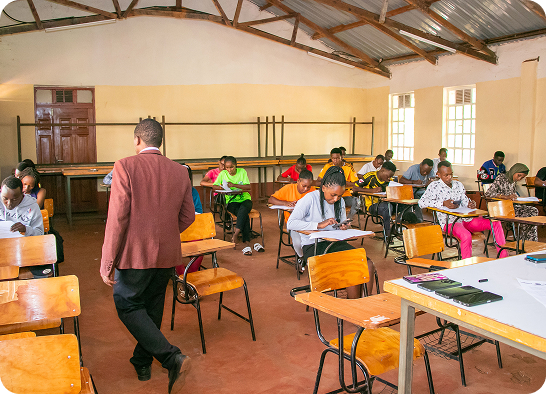 Teacher in classroom