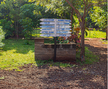 Campus signage area